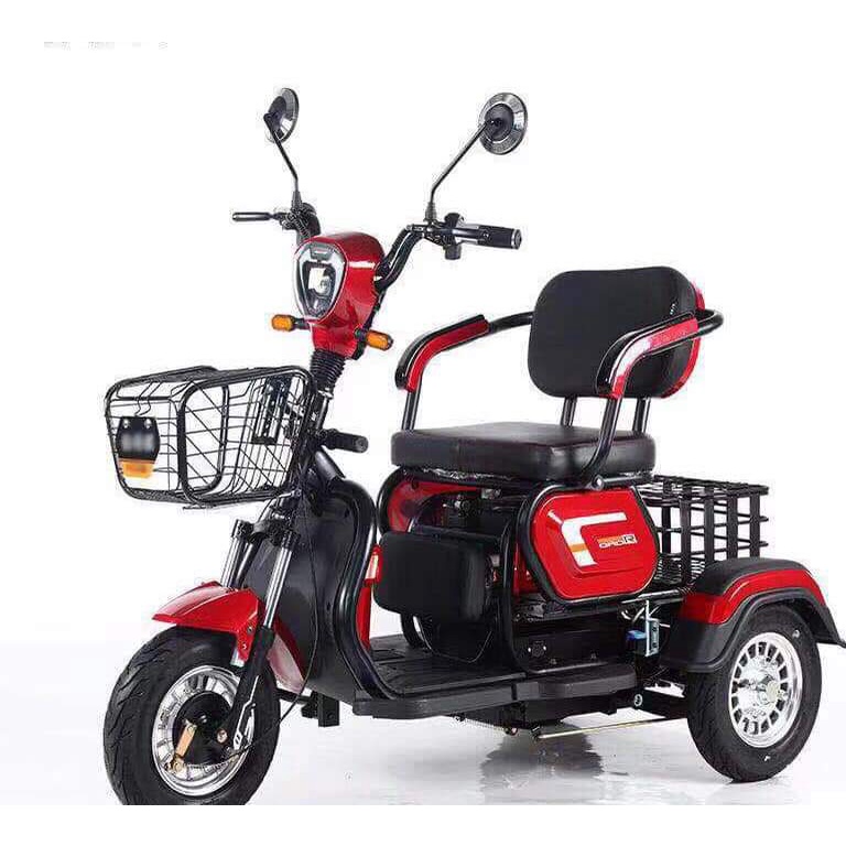 Xe điện ba bánh 2 chỗ ngồi cho người già, người khuyết tật