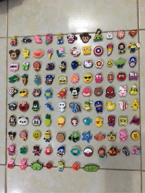STICKER/ JIBITZ Gắn Dép Crocs, Sục, Dép Cá Sấu