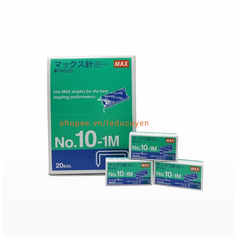 3 hộp kim bấm số 10 Max