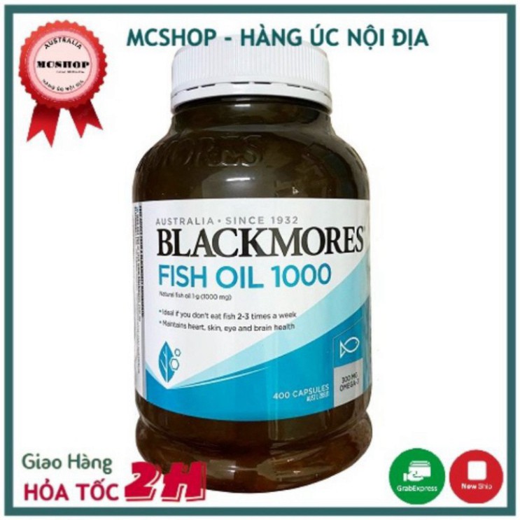 GIÁ KỊCH SÀN [chính Hãng] Dầu cá Fish Oil blackmores 1500 oudrsless GIÁ KỊCH SÀN