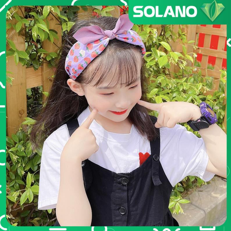 Bờm Tóc SOLANO Băng Đô Cài Tóc Hàn Quốc Cho Bé Phụ Kiện Tai Thỏ Đáng Yêu FA-001234