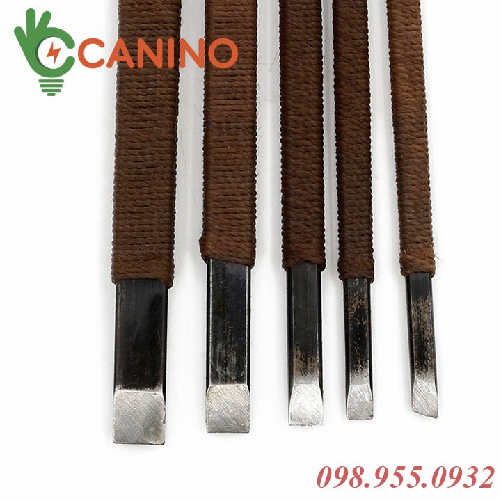 Bộ dụng cụ 5 cây tiện, đục điêu khắc thép  cacbon HRC70 dây quấn cao cấp [ SIÊU HOT 10 ĐẦU ]