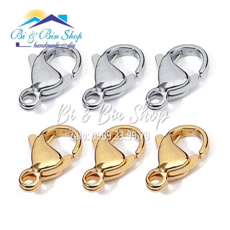 10 Móc Khoá Càng Cua Cao Cấp Không Gỉ làm Trang Sức Handmade