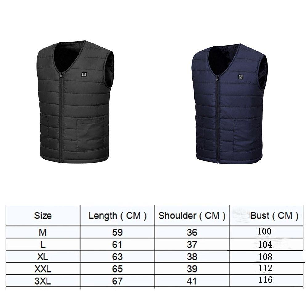 Áo Khoác Sưởi Ấm Không Tay Sạc USB Thời Trang Mùa Đông