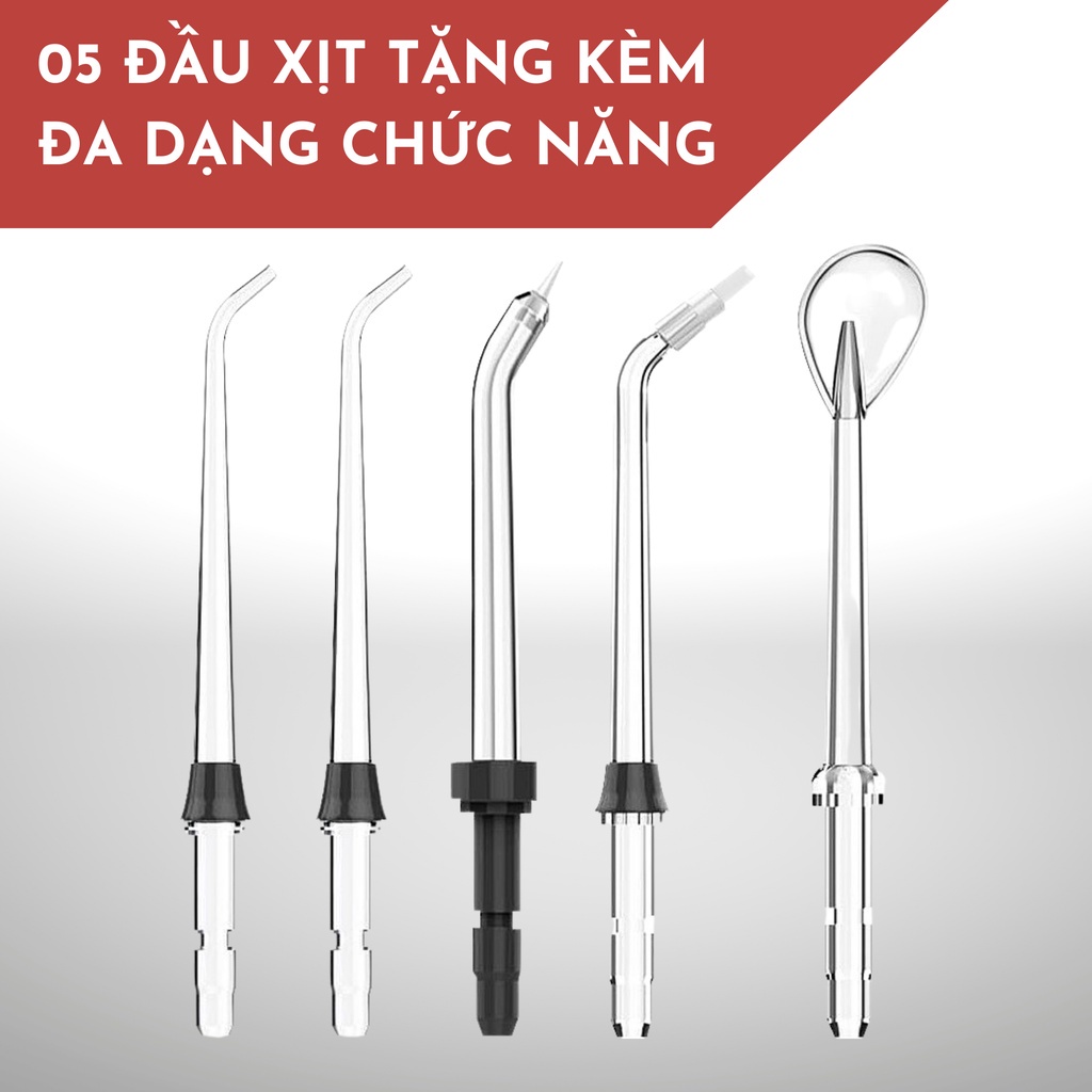 Máy tăm nước chính hãng LEBENLANG cầm tay LBT1486 chống thấm nước màu đen công suất 21W bảo hành 24 tháng-mẫu mới