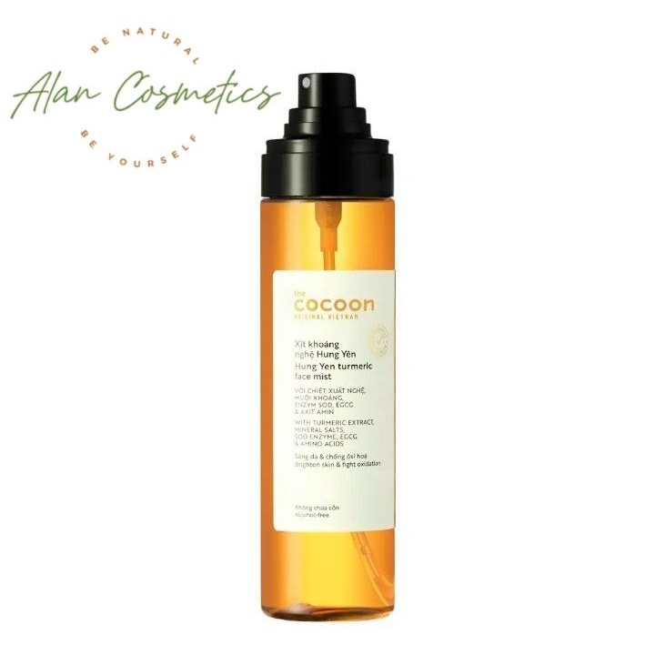 [Authentic] Xịt Khoáng Nghệ Hưng Yên Cocoon Sáng Da & Chống Oxy Hóa Turmeric Face Mist 130ml | BigBuy360 - bigbuy360.vn