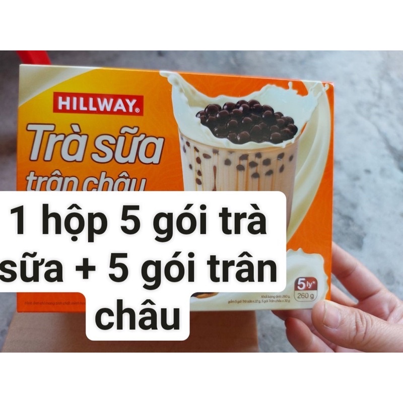 Trà sữa trân châu hoàng gia Hillway, kèm gói trân châu