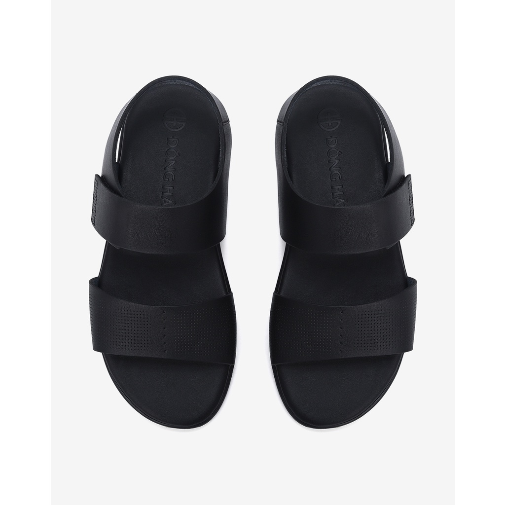 Giày sandal nam Đông Hải thiết kế quai ngang họa tiết dập lỗ đế 3cm siêu nhẹ - S3110