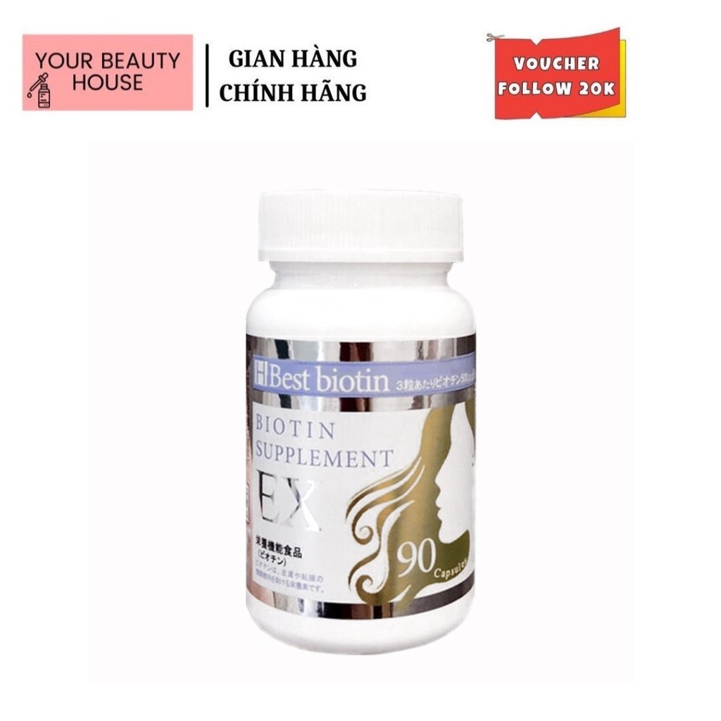 [Best Biotin] Viên Uống Hỗ Trợ Mọc Tóc Nhật Bản - 90 Viên