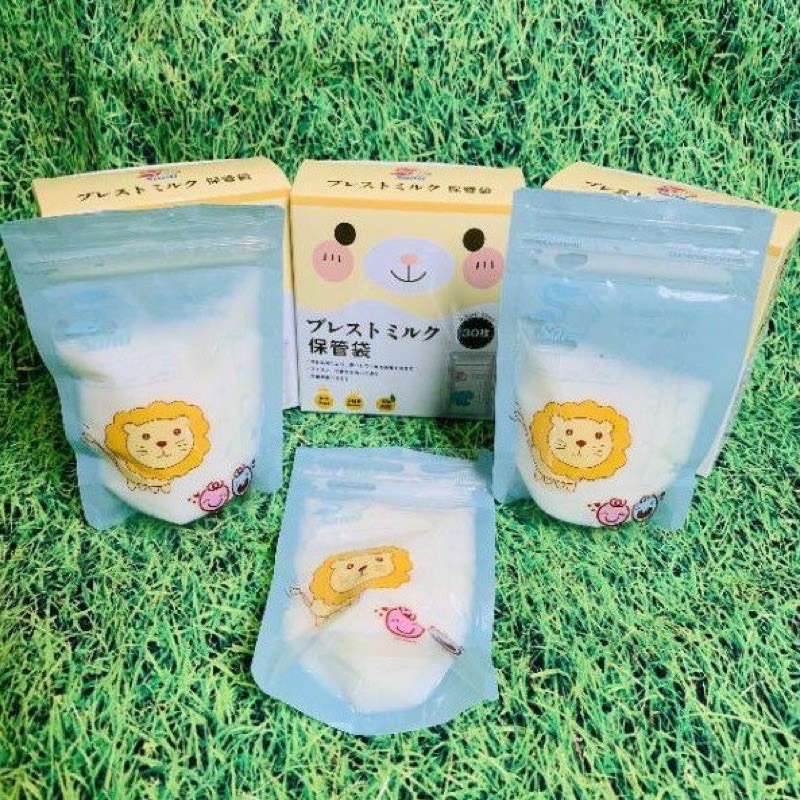 (Mẫu mới) Hộp 30 túi trữ sữa Sami 100ml cho bé