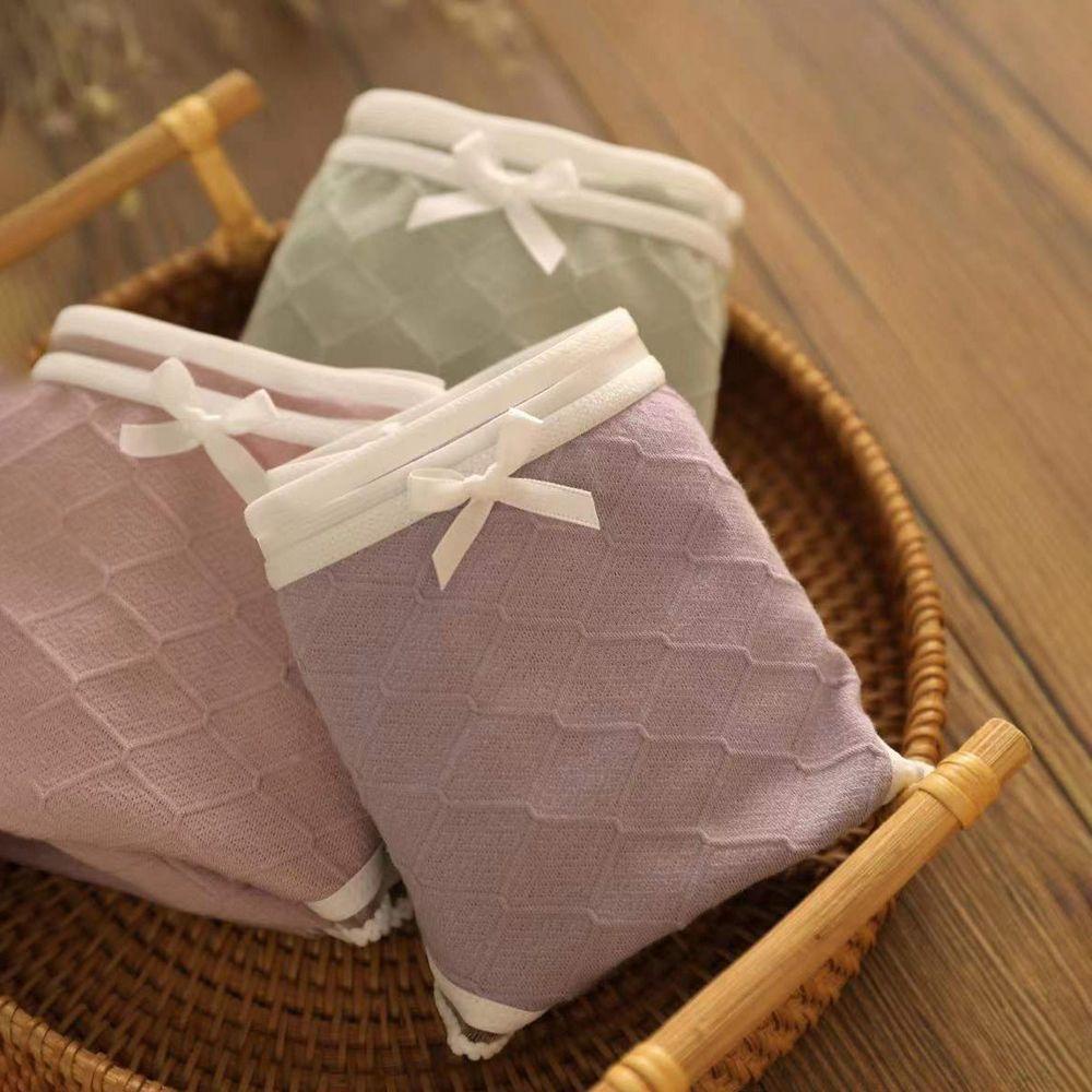 OCEANMAP Quần Lót Ren Nữ Co Dãn In Hình Quả Đào Ngọt Ngào