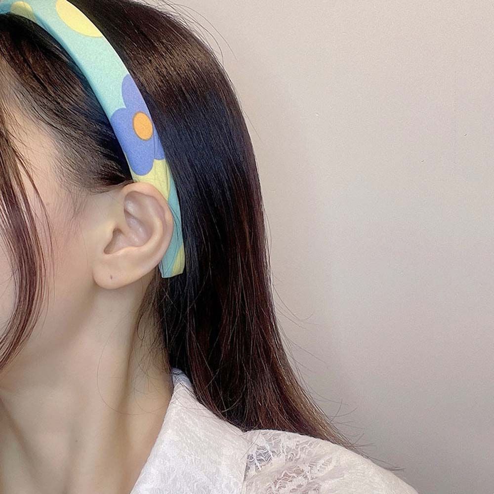 BACK2LIFE Elegant Hair Bands Cute Lovely Korean Style Women Head Hoop Minimalism Refreshing Headwear Floral Pattern Cloth Sweet Flower Headbands