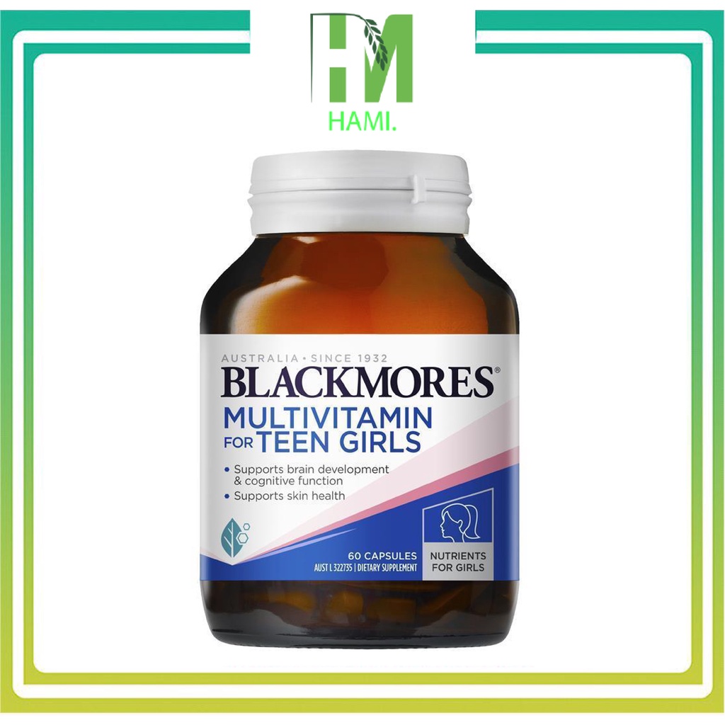 Viên uống bổ sung vitamin tổng hợp Blackmores Multivitamin for Teen Girls 60 viên của Úc
