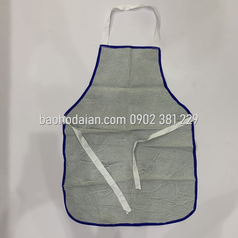 Yếm da hàn xì tạp dề da nối chịu nhiệt chống nóng da bò