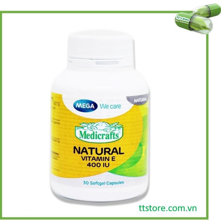 🌟[Chính Hãng] Natural Vitamin E 400 Mega We care - Enat 400