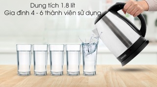 Ấm siêu tốc SUNHOUSE 1.8 lít SHD-1182