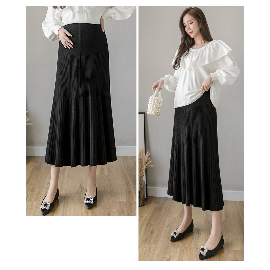 Chân Váy Bầu Len Xinh CVB54