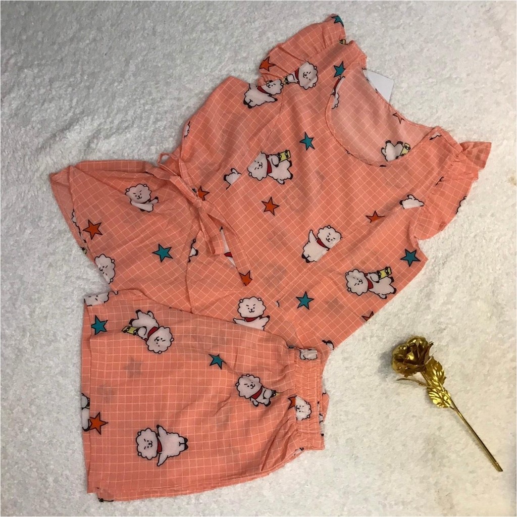 Đồ Bộ Nữ B010 VNXK Chất Liệu Lanh Lụa Kiểu Dáng Đùi Bèo Bụng (ẢNH THẬT SHOP TỰ CHỤP) | BigBuy360 - bigbuy360.vn