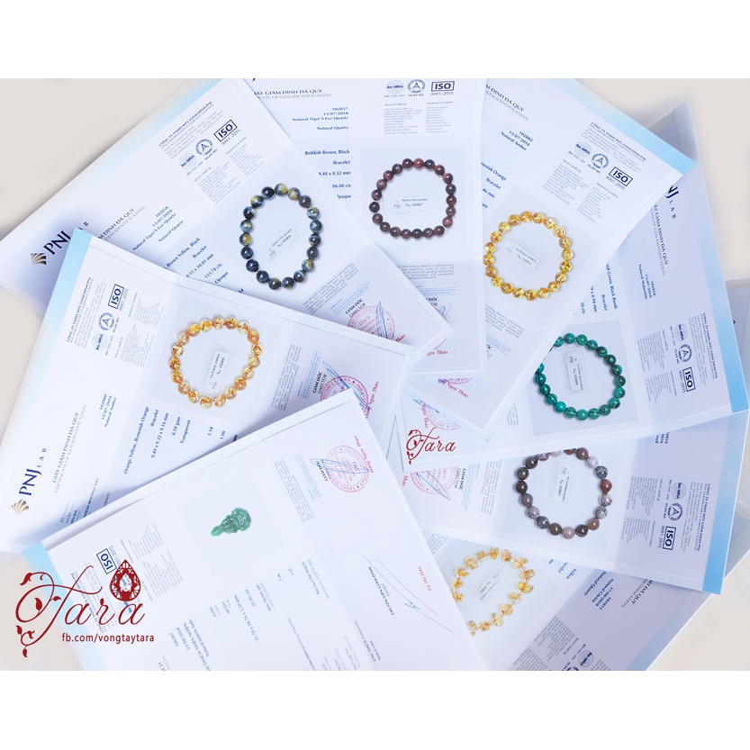 Vòng tay Tara Gems - Vòng Garnet thô tình duyên, may mắn tốt cho phái nữ