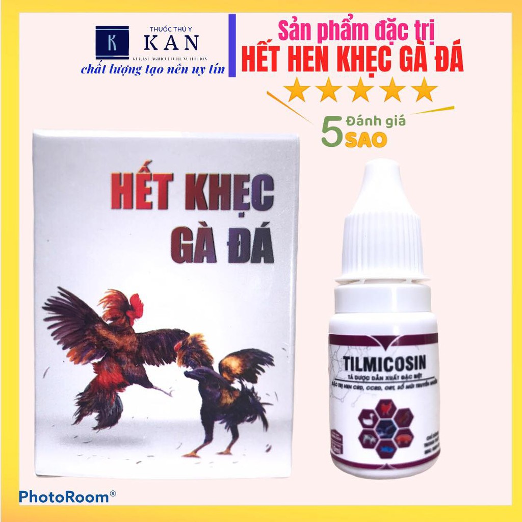 Thuốc nhỏ đặc trị hen khẹc, tụ huyết trùng, sưng mặt, sưng phù vết thương cho gà chọi (gà đá)