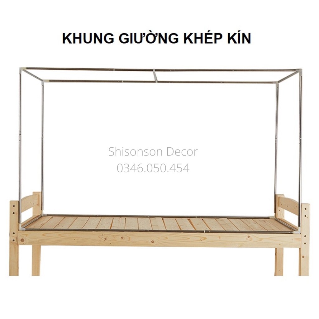 Khung giường tầng inox kích thước 80cm - 90cm