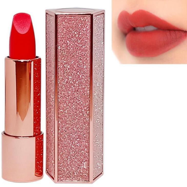 Son lì WodWod Star Hollow Lipstick vỏ nhũ ánh kim siêu sang  full màu