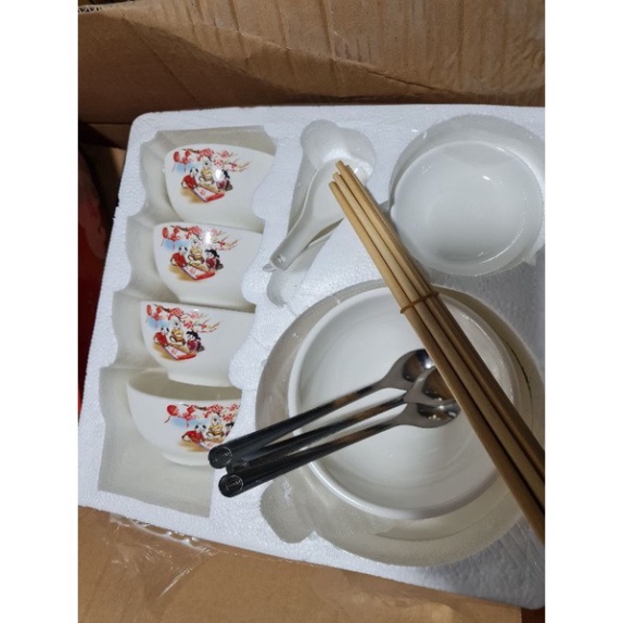 BỘ BÁT ĐĨA SỨ 9 MÓN HÀNG QUÀ TẶNG