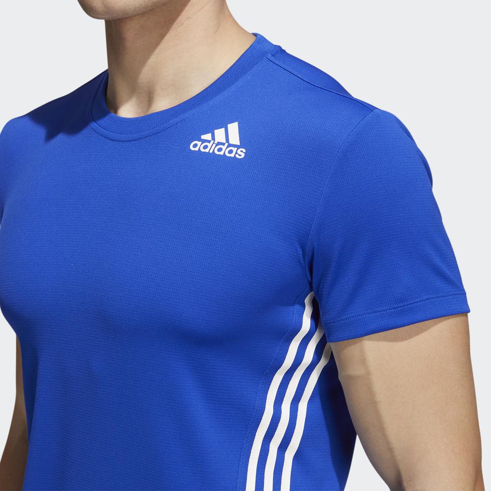 Áo Tee adidas TRAINING Nam Áo phông AEROREADY 3 Sọc Màu xanh dương H33323