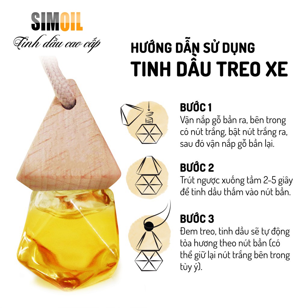 Tinh Dầu Treo Xe Hơi |Treo Xe Ô Tô | Hương LAVENDER | Khử Mùi Chống Say Xe Hiệu Quả‎