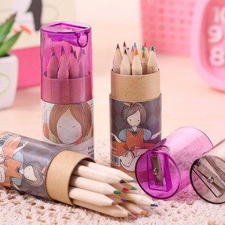 Bộ 12 cây bút chì vẽ màu kiểu Hàn