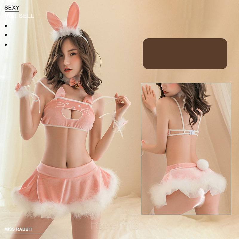 Bộ đồ lót hóa trang mèo Kitty bằng nhung dễ thương quyến rũ cho nữ
 | BigBuy360 - bigbuy360.vn
