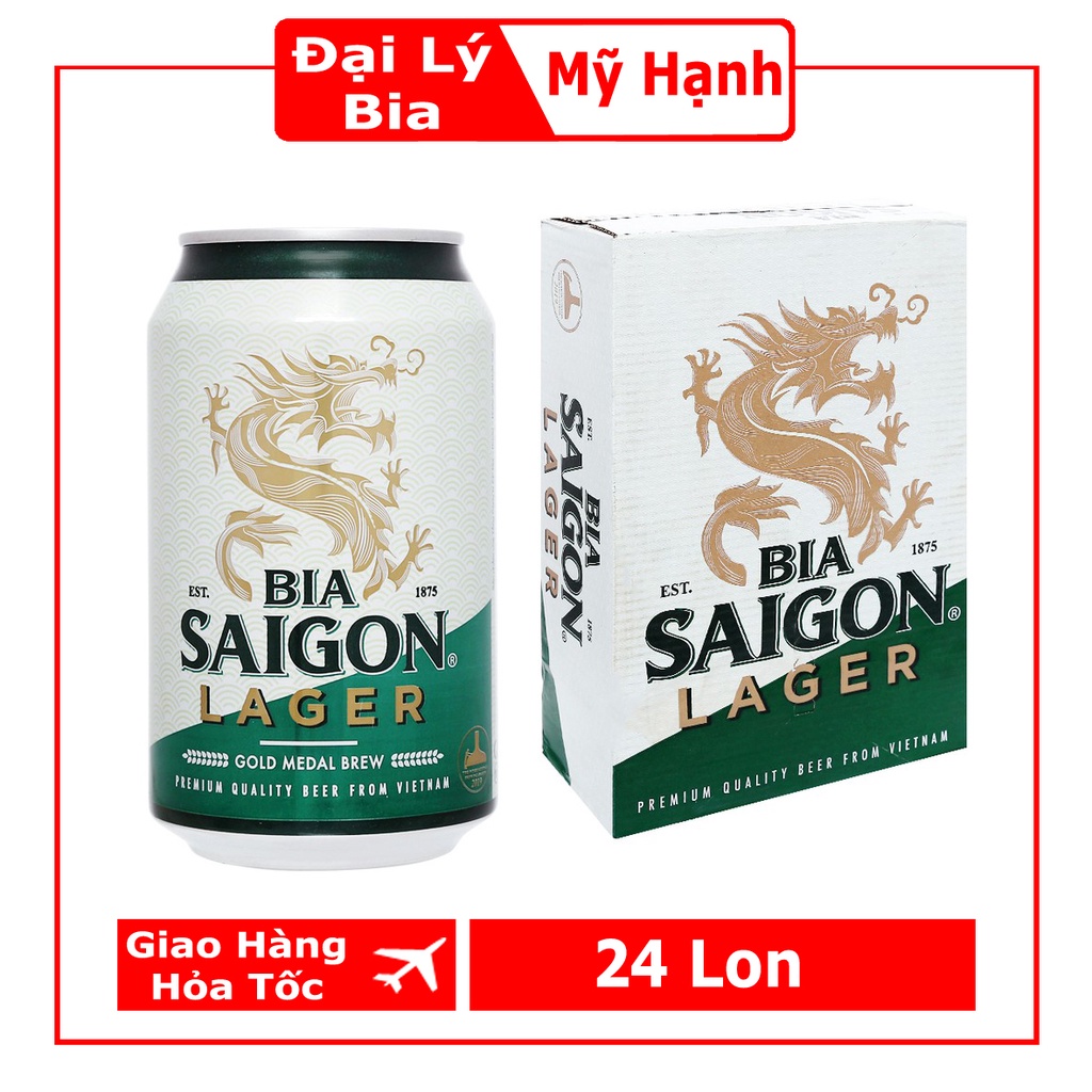 Bia Saigon Lager thùng 24lon/330ml