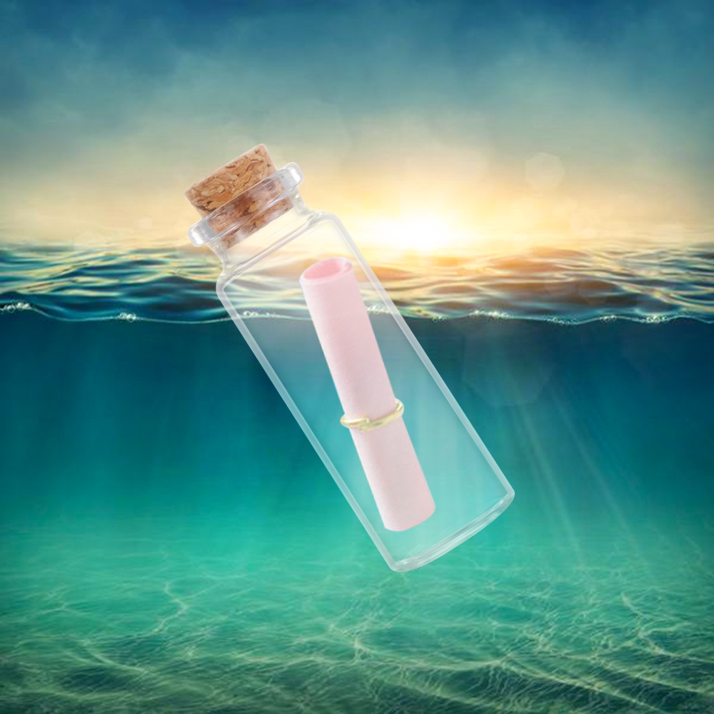 Set 10 hộp thủy tinh trống cỡ nhỏ đựng điều ước/ lời nhắn