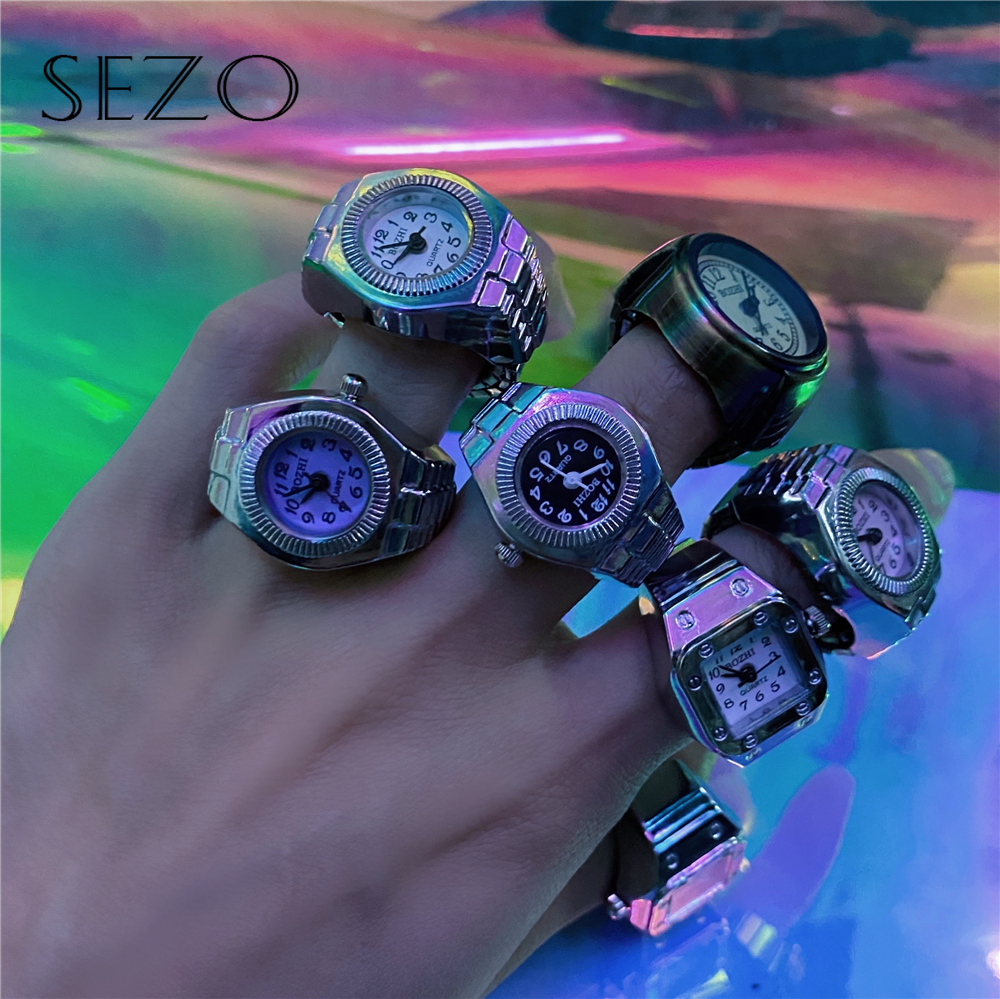 SEZO Korea Ladies Fashion Accessories Retro Personality Ring Ring Bell Hip Hop Jewelry