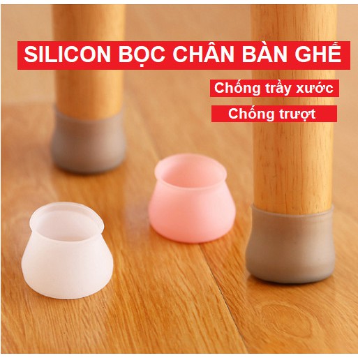 Bọc cao su bịt chân bàn, ghế chống trươn, trượt, chống xước cho sàn gỗ, sàn nhựa Teddy Bears store