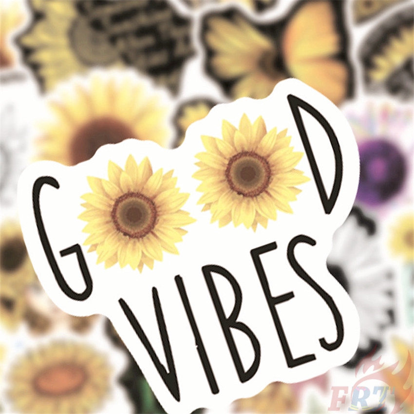 ❉ Sunflower：You Are My Sunshine - Healing Flower Series 01 Stickers ❉ 50Pcs/SetDIY Fashion Doodle Decals Stickers