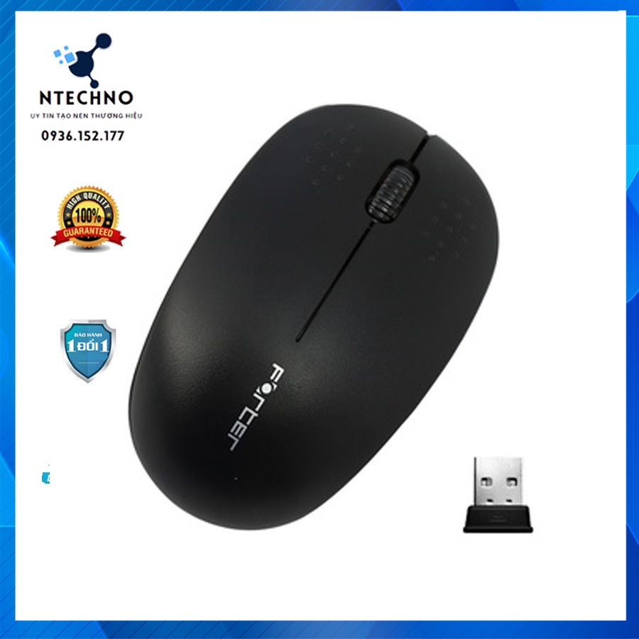 Chuột không dây wireless Forter V181 chính hãng siêu tốt dùng cho máy tính, laptop bảo hành đổi mới trong 6-12 tháng