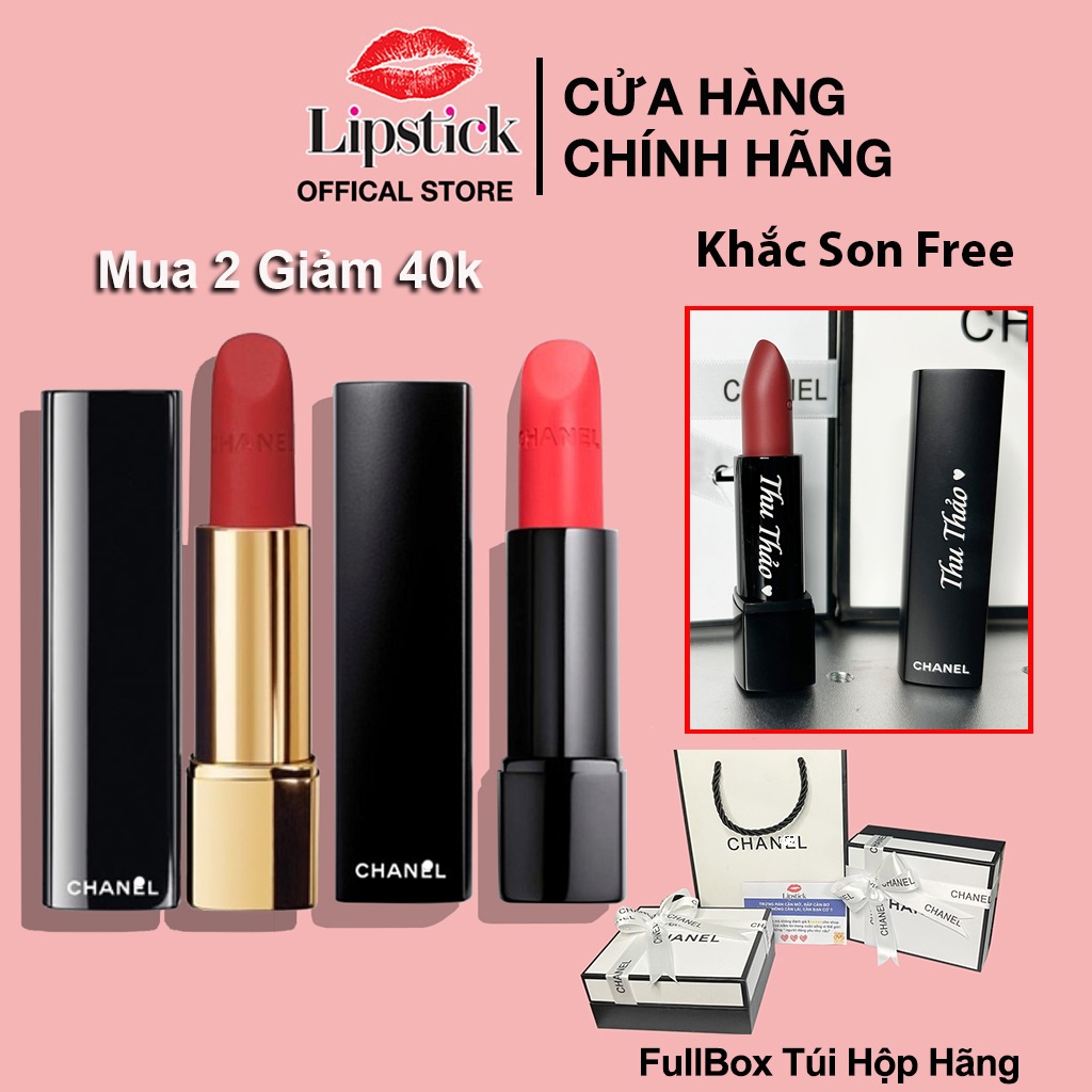 Son Chanel Rouge Allure Velvet Extrême fullsize 3,5g chính hãng Lipstick Offical Store