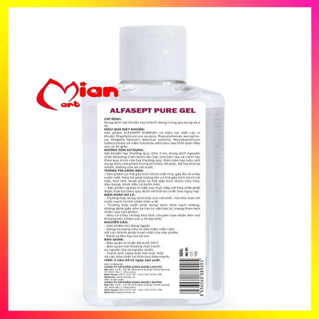 [XẢ KHO 3 NGÀY] COMBO 2 GEL RỬA TAY KHÔ SÁT KHUẨN NHANH ALFASEPT 100ML | BigBuy360 - bigbuy360.vn