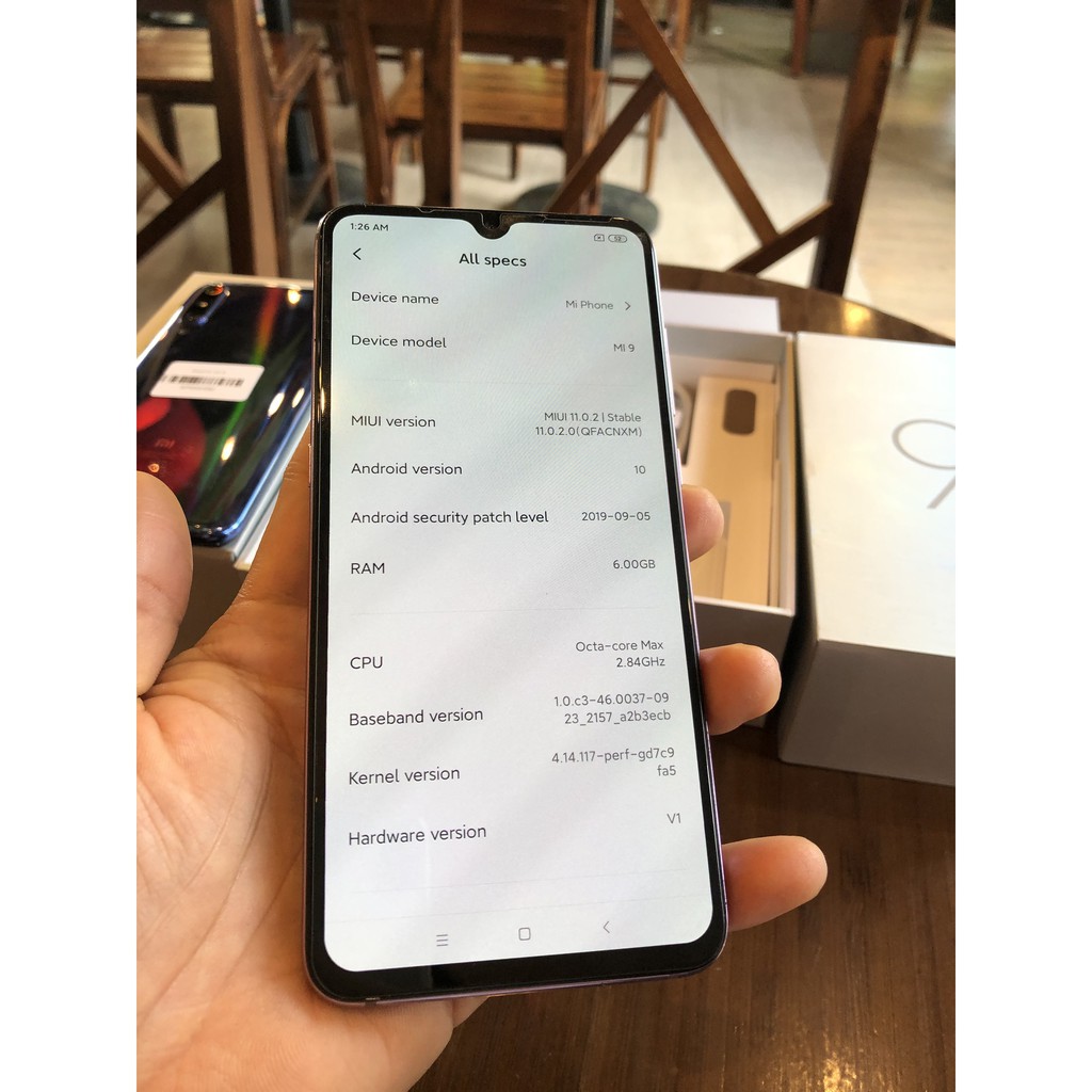 Điện thoại xiaomi mi 9 nguyên hộp ram 6gb bộ nhớ 128gb cấu hình khủng | BigBuy360 - bigbuy360.vn