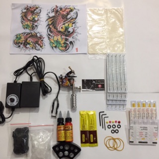 Bộ kit 1 máy xăm dành cho người mới học xăm D1