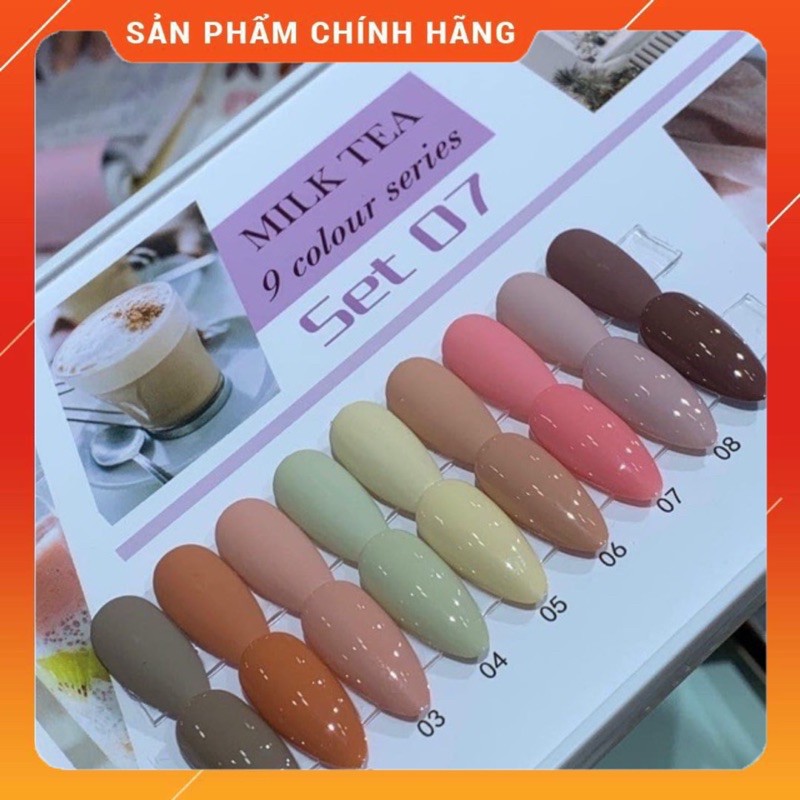 SET SƠN GEL HABO 9 CHAI - TẶNG BẢNG MÀU