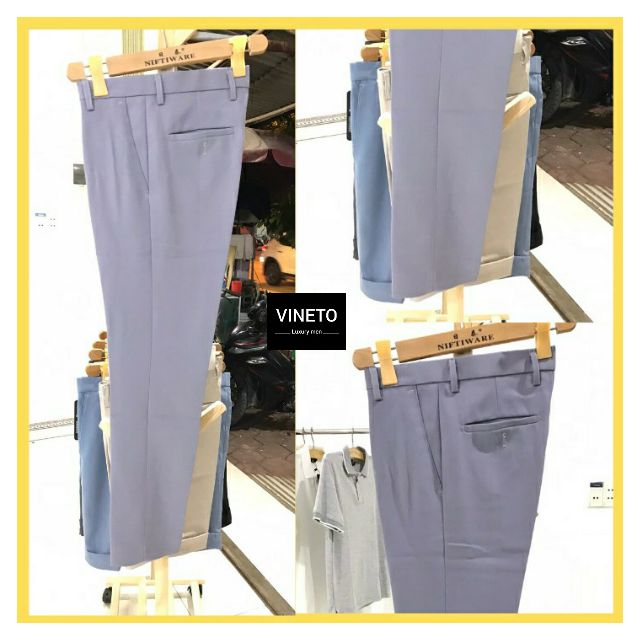 Quân Âu Nam Cao Cấp vải Lụa Co Giãn Chống Nhăn Kiểu Dáng Hàn Quốc | BigBuy360 - bigbuy360.vn