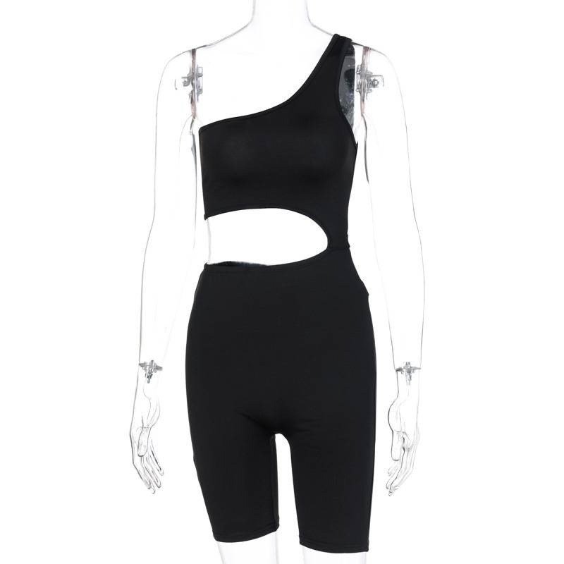 Jumpsuit thể thao hở vai quyến rũ thời trang âu mỹ cho nữ | BigBuy360 - bigbuy360.vn