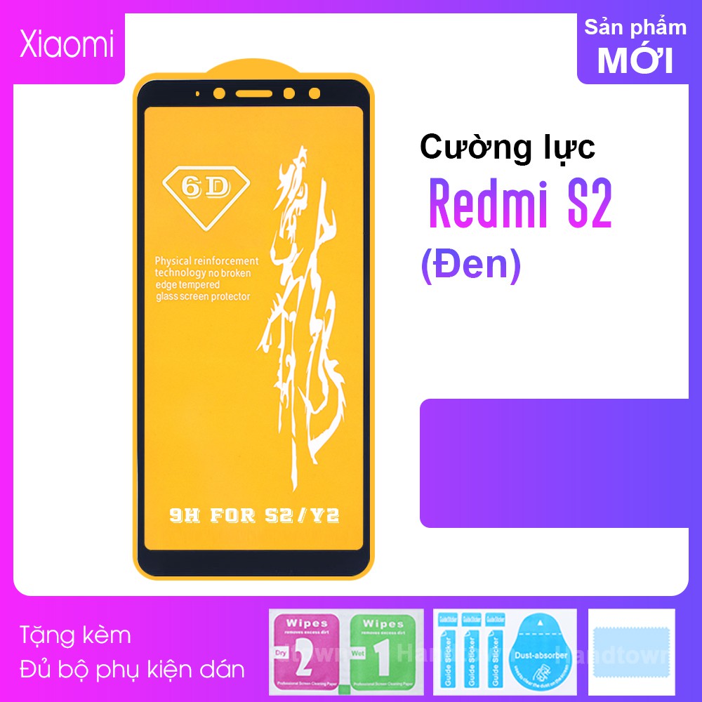 Cường Lực 6D Cho Xiaomi Redmi S2 Full Màn, Full Keo Thế Hệ Mới