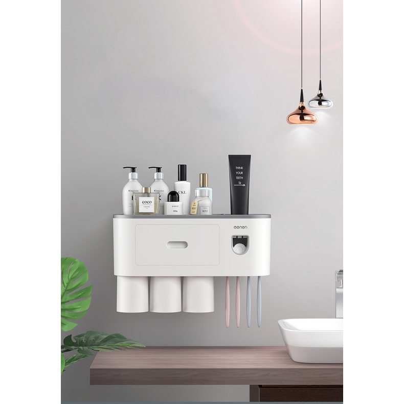Kệ nhà tắm Oenon có nhả kem tự động