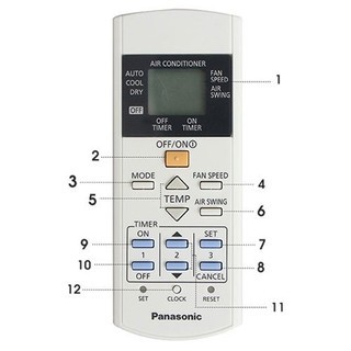 [Tốt nhất] Điều khiển điều hòa Panasonic E-ion 1 và 2 chiều