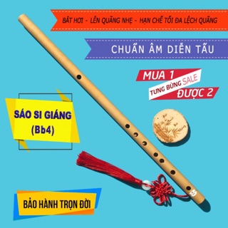 [HOT]Sáo Trúc Tone Si Giáng (Bb4)-Sáo Si Giáng- Tặng Kèm Dây Treo Và Còi Giả Tiếng Chim