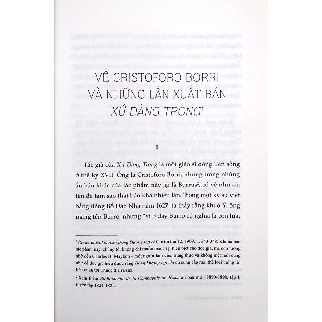 Sách Xứ Đàng Trong - Lịch Sử