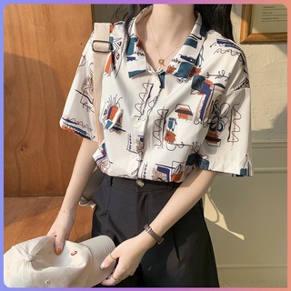 Áo sơ mi voan nữ có cổ polo croptop phối màu đẹp đi chơi thời trang kiểu 2020